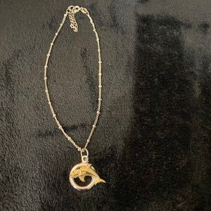 Sterling Silver Dolphin Anklet